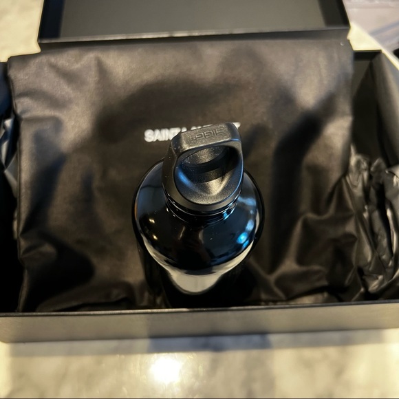 Black Saint Laurent Water Bottle With Box & Gift Packaging - Picture 7 of 10
